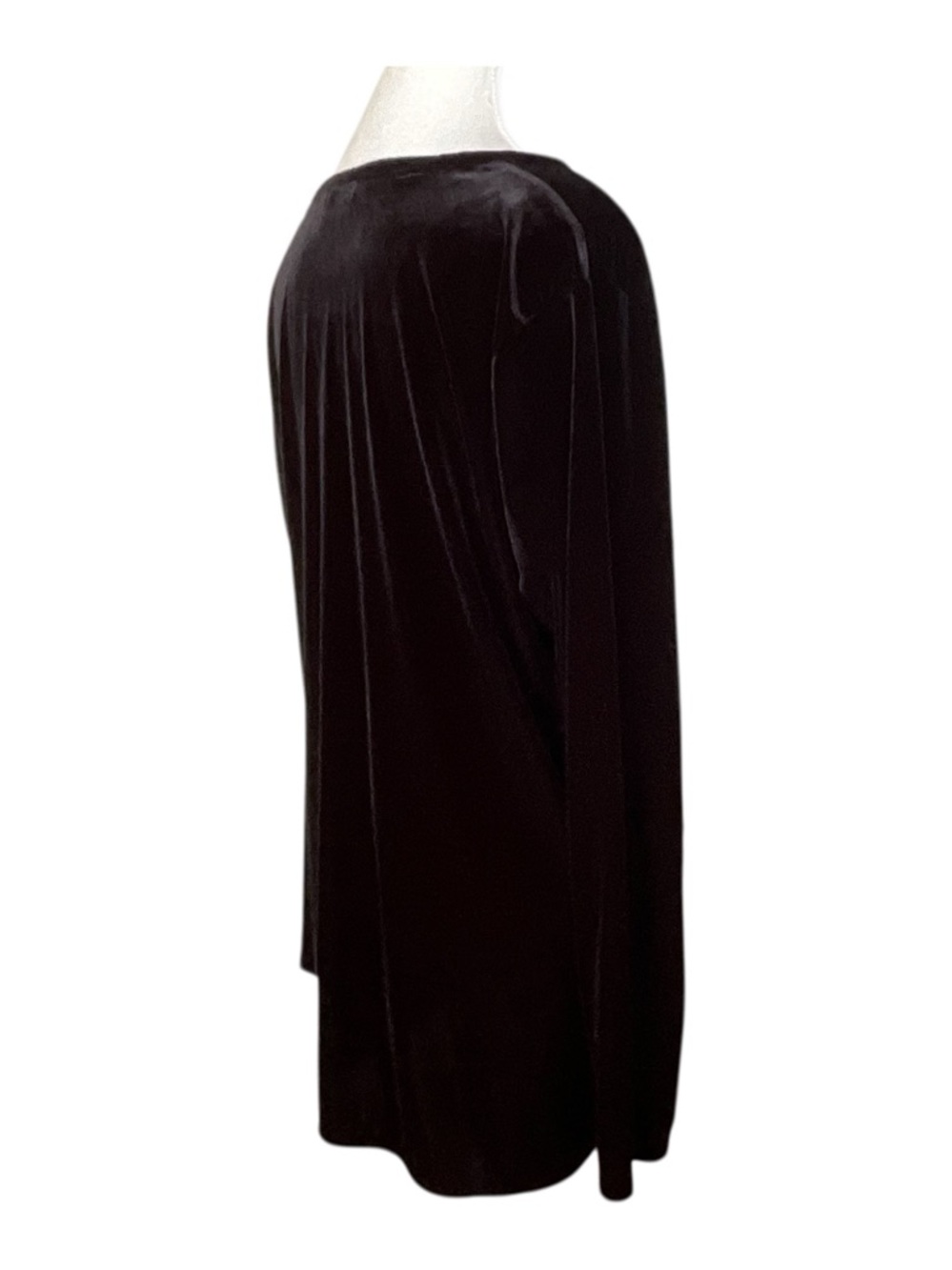 Lauren Ralph Lauren Velour Lounge Set Black XL Top L Pants Soft Stretch - Picture 5 of 13